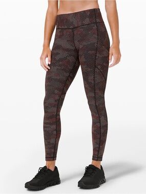 Lululemon Seawheeze 2020 Camo Reflective Leggings - size 8